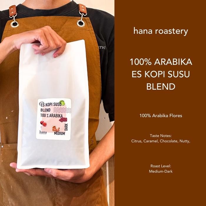 

BLEND ES KOPI SUSU - 100% Arabika - 200 gram - Biji Kopi Espresso Roast Blend - Hana Roastery