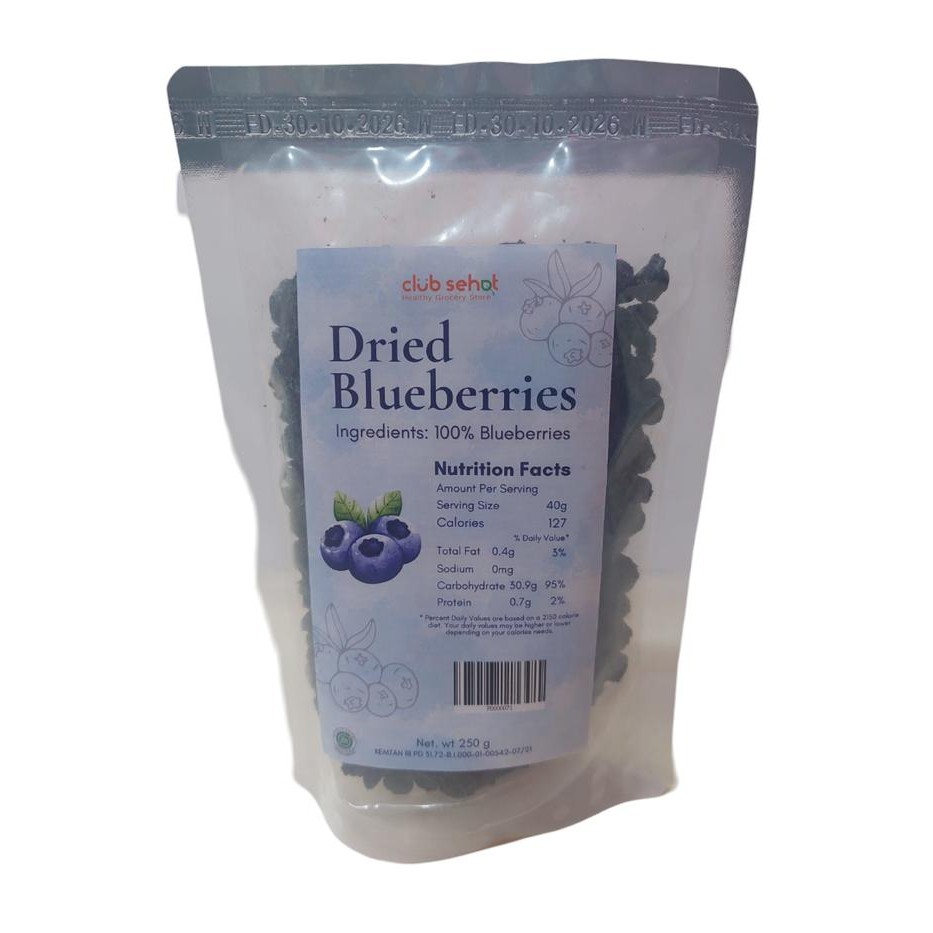 

Club Sehat Blueberry Kering 250Gr - Makanan Kesehatan - Food