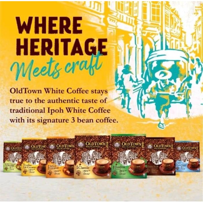 

old town white coffee sachet