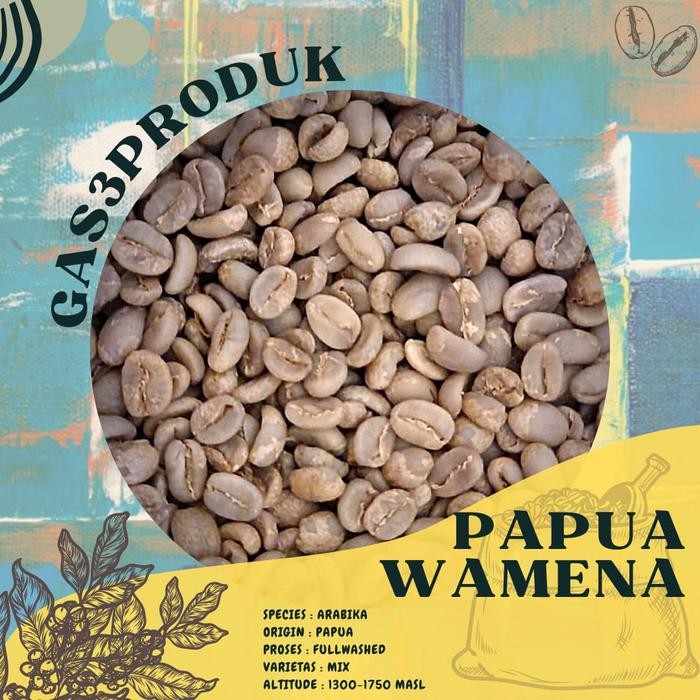 

Green Bean / Biji kopi Arabika Papua Wamena Full Wash/greenbean dryhul
