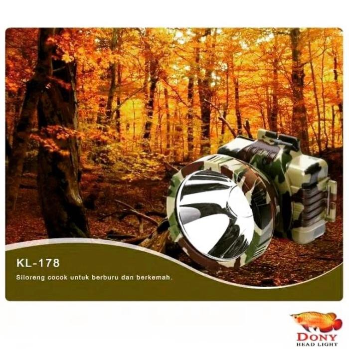 Senter Kepala DONY KL-178/MS-303 Cahaya Kuning Headlamp 10 Watt