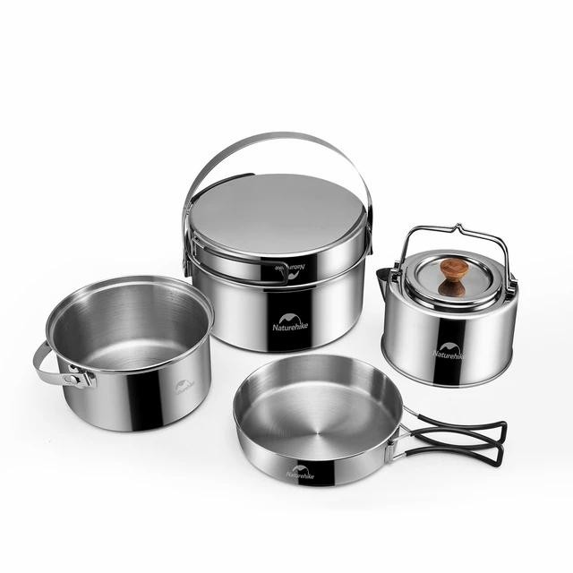 COOKING SET 3 IN 1 STAINLESS STEEL NATUREHIKE NH22CJ005