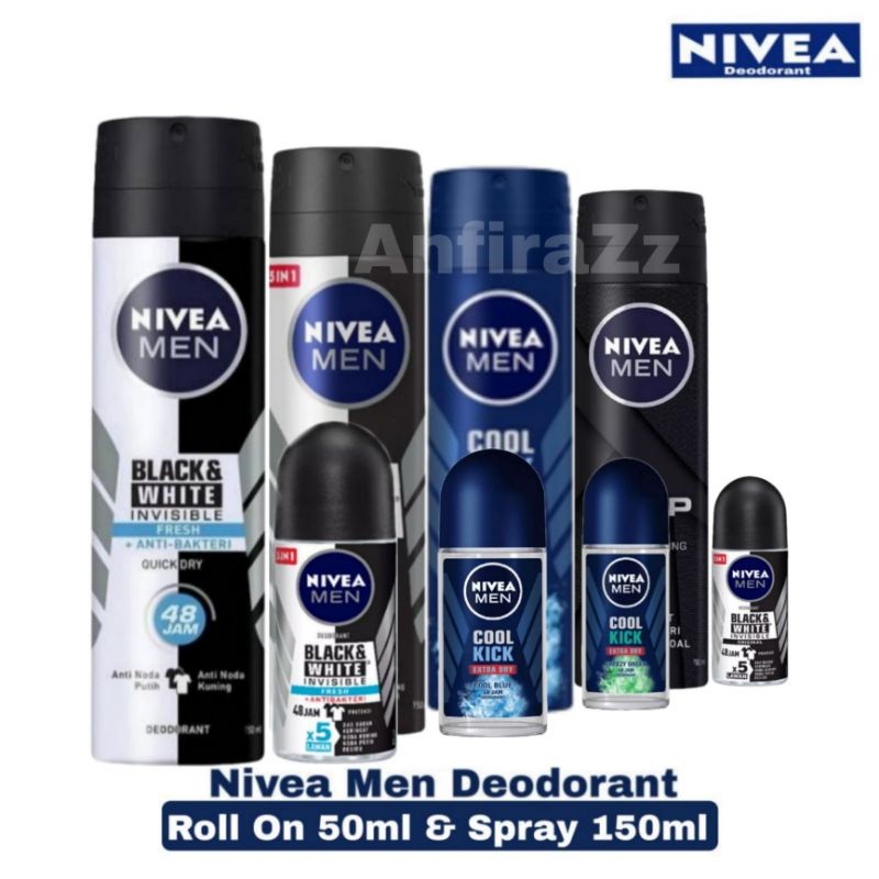 NIVEA MEN Deodorant Roll On Dan Spray