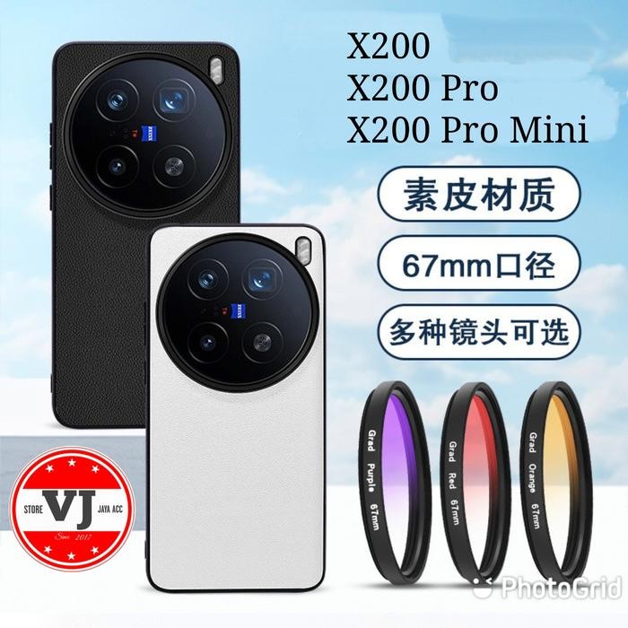 Case Vivo X200 / X200 Pro / X200 Pro Mini With Lensa Photography 67mm