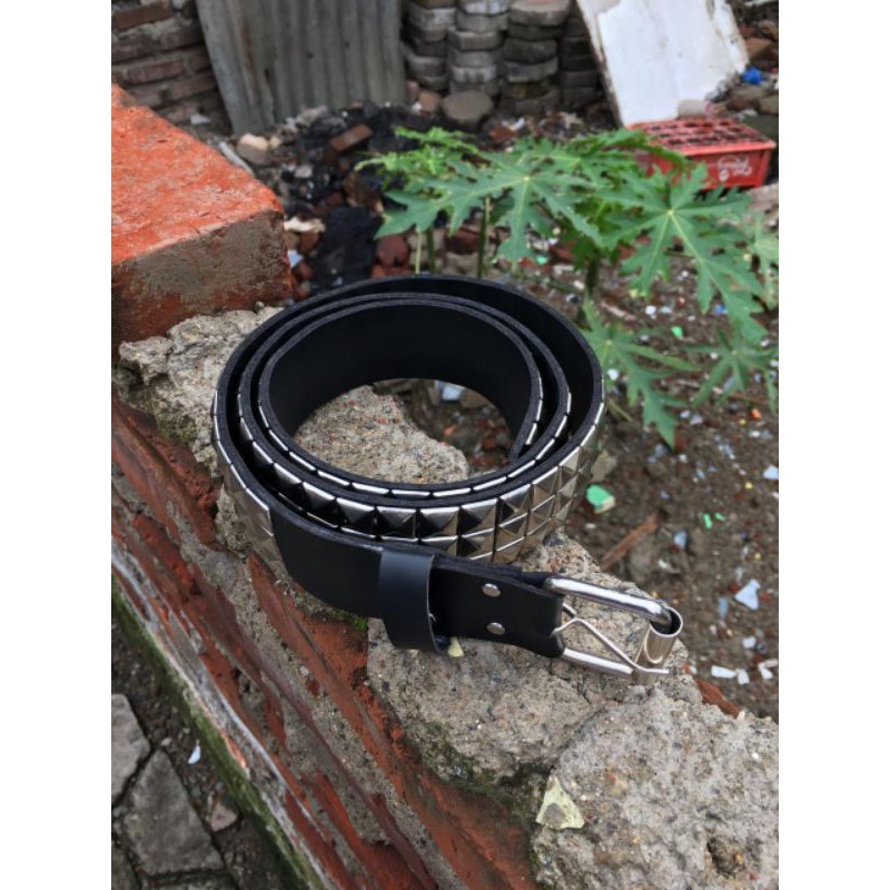 belt spike piramid punk / Gesper spike punk / Sabuk spike punk rock / Ikat pinggang