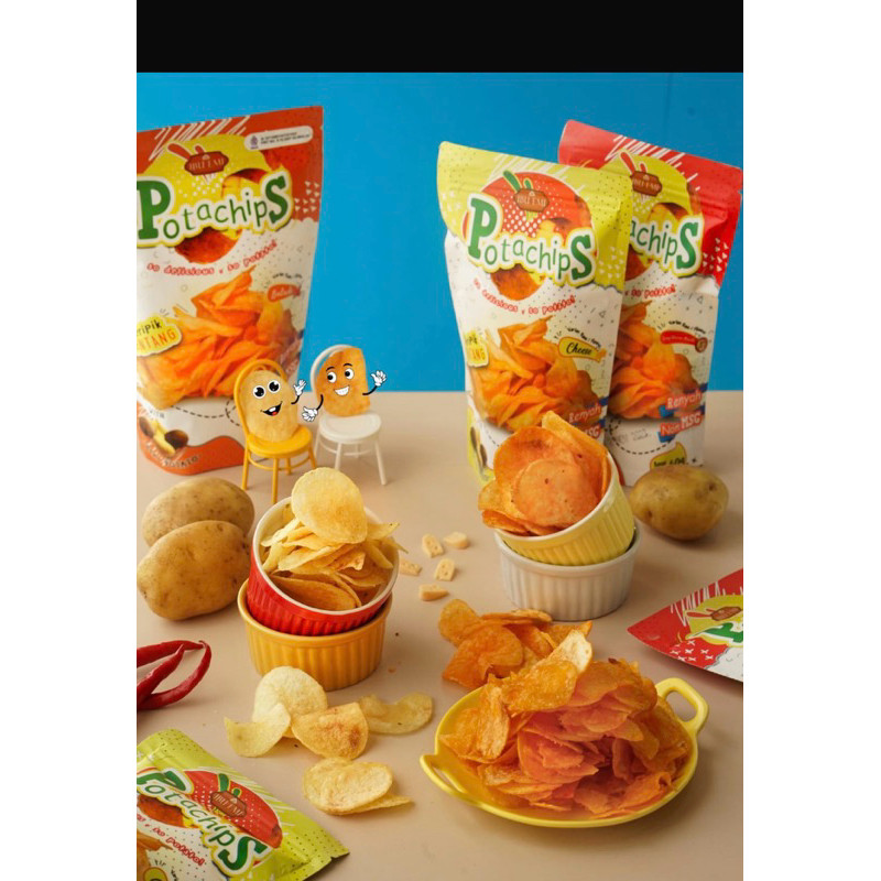 

Desyallshop Ibu Emi Potachips Keripik Kentang Tanpa Msg Keju Balado Spicy Korean Noodle