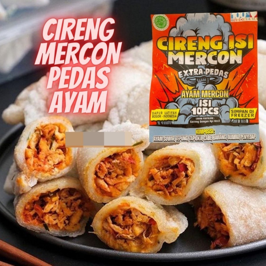 

Desyallshop Cireng Mercon Premium Ayam / Baso / Mozarella / Cakalang - Ayam Mercon