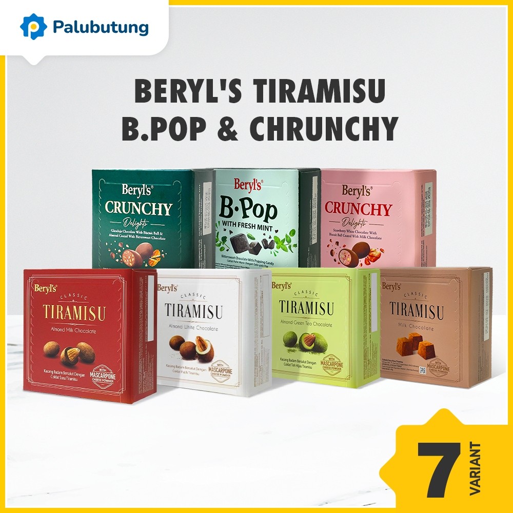 

Andrianbijaksana Palubutung - Beryls Almond Chocolate 65G Malaysia - Tiramisu Milk Choco, Bpop Mint