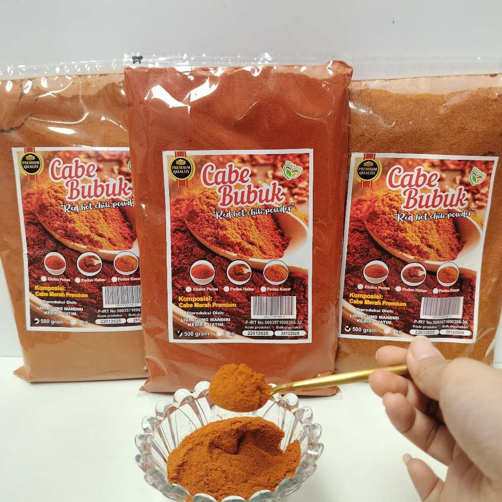 

Andrianbijaksana Cabai Bubuk - Chilli Hot Powder Super 500 Gram
