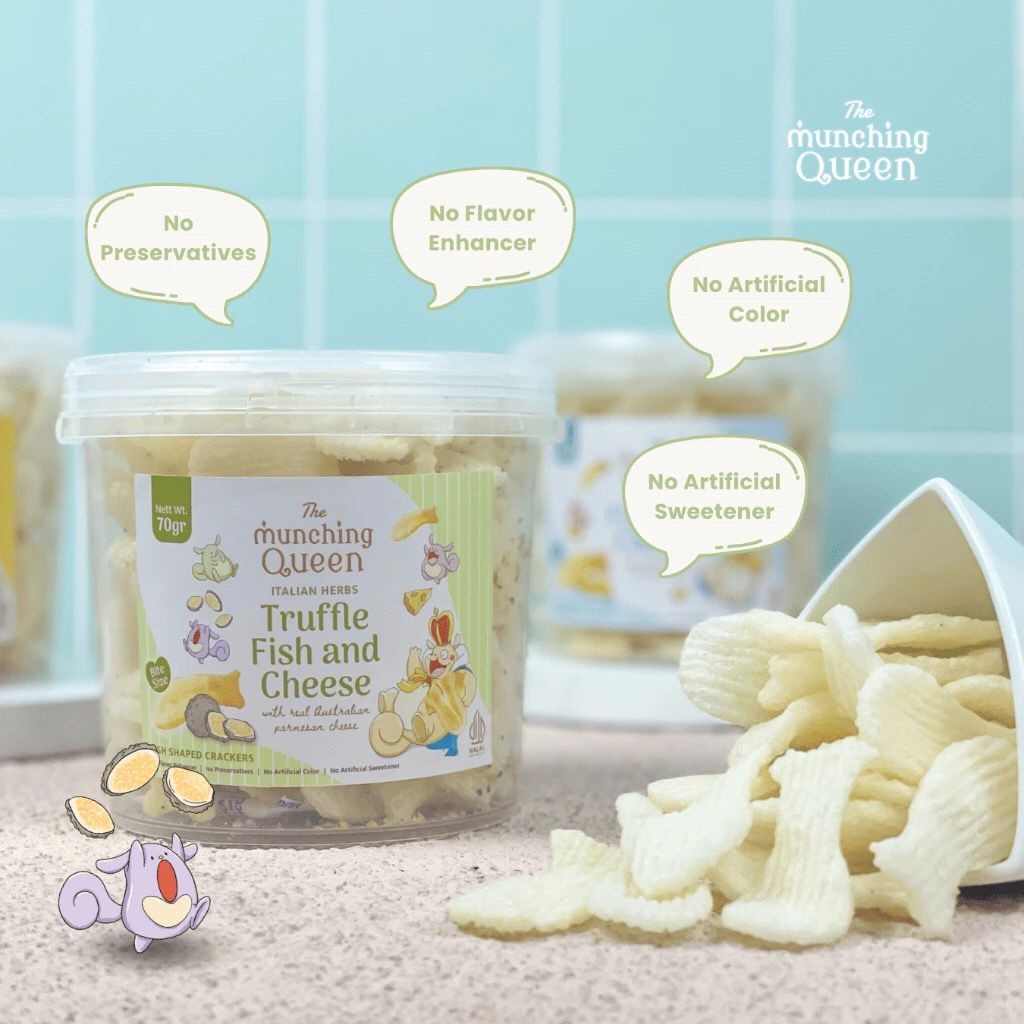 

Andrianbijaksana Munching Queen Truffle Fish And Cheese & Original 1Tahun+