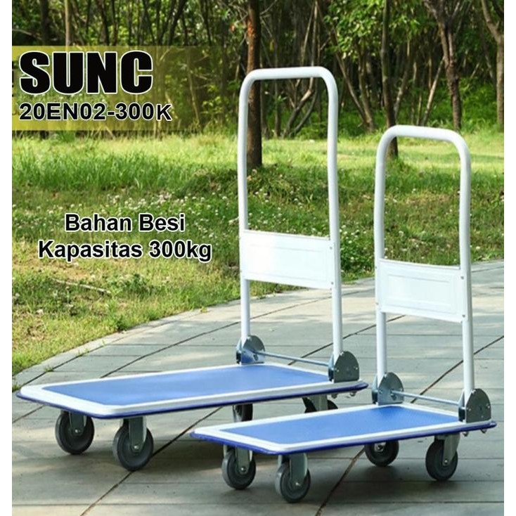 PREMIUM Trolley Lipat / Trolly / Troli Barang / Troli Besi 300kg Roda Karet