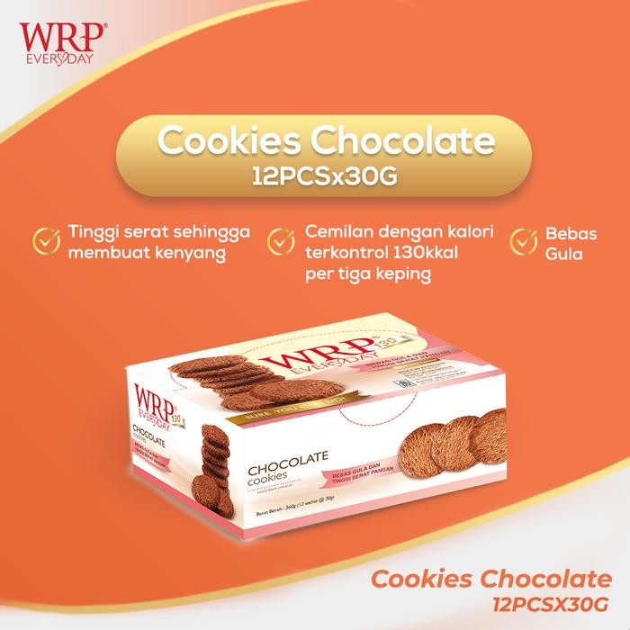

Wrp Cookies Chocolate 12 X 30G-Cemilan Sehat