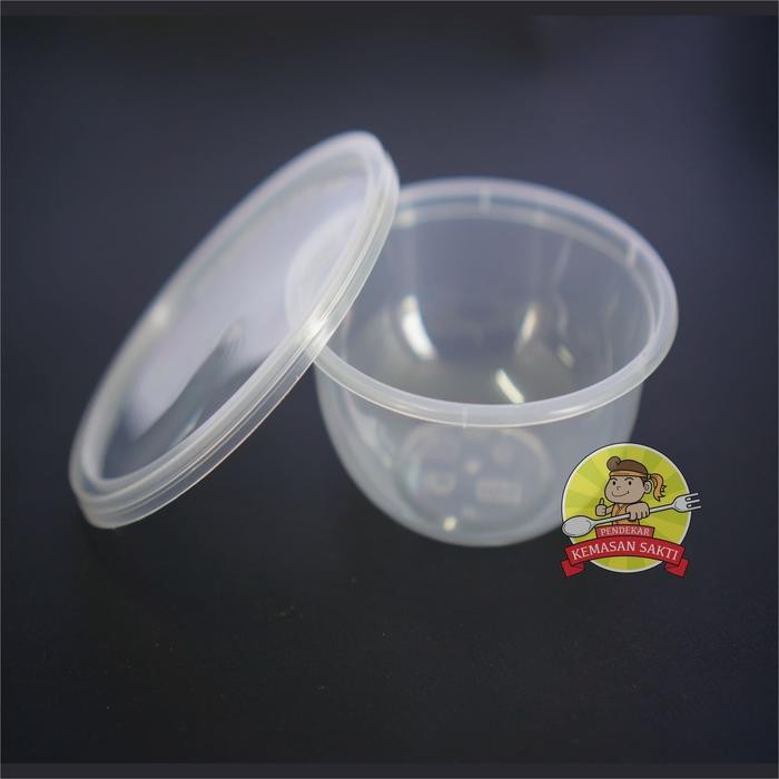 JTTOP" THINWALL 400 ML / MANGKOK PLASTIK / MANGKOK MAKANAN 400 ML TUTUP DATAR