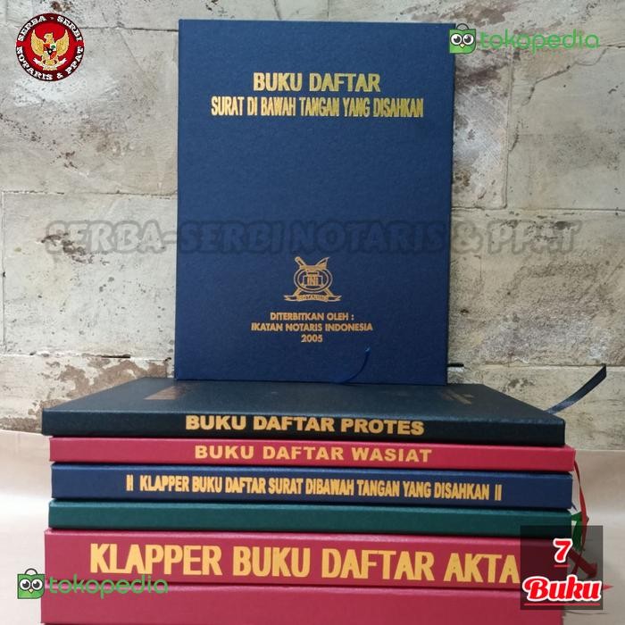 

TERBARU!!! 1 SET 7 BUKU PROTOKOL NOTARIS / BUKU KHUSUS NOTARIS READY