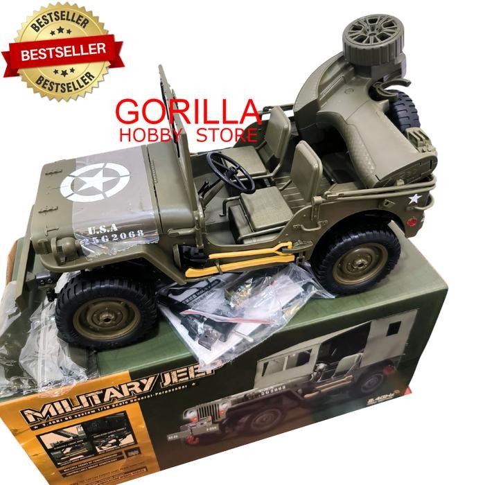 SALE JJRC C8815 JEEP WILLYS MILITARY RC CAR CRAWLER OFF-ROAD FULL PROPO RTR READY