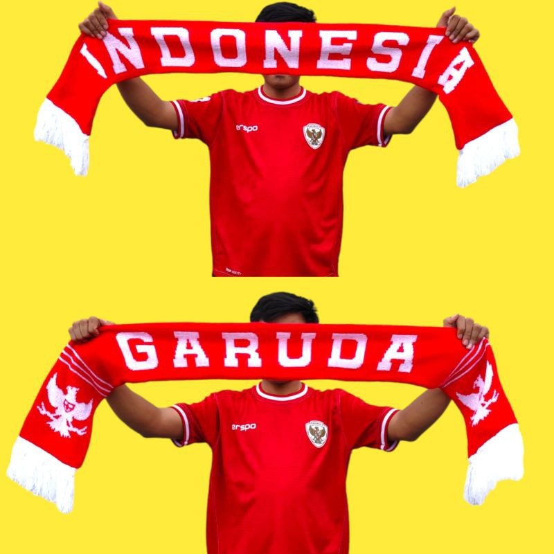 SCARF INDONESIA SYAL TIMNAS INDONESIA ULTRAS FORZA GARUDA SYAL INDONESIA