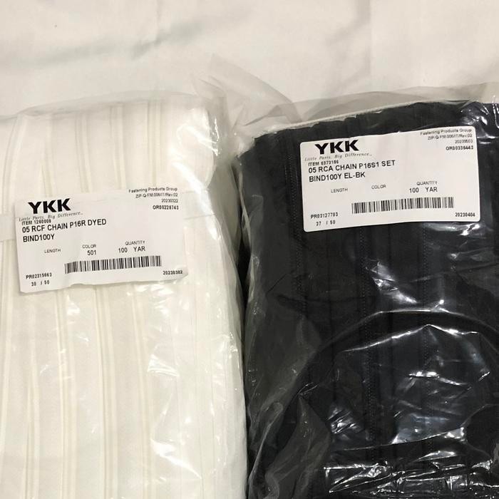 Resleting Roll YKK No 5/ Daun Resleting 100 Yard