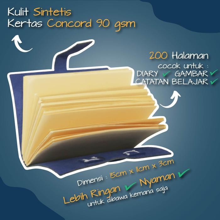 

Notebook Kulit Buku Tulis Catatan Free Custom Nama & Logo Nb0106 Steve #Gratisongkir