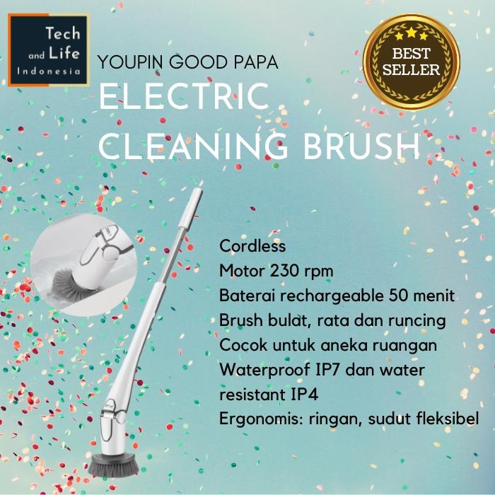 Youpin Good Papa Cordless Electric Cleaning Brush Sikat Pembersih