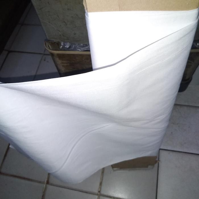 kain tetoron cotton warna putih permeter