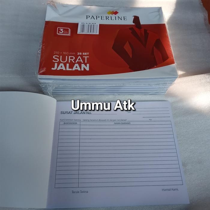 

Nota Surat Jalan Paperline Ncr 3 Ply. Isi 10 Nota. Size 210 X 160Mm #Gratisongkir