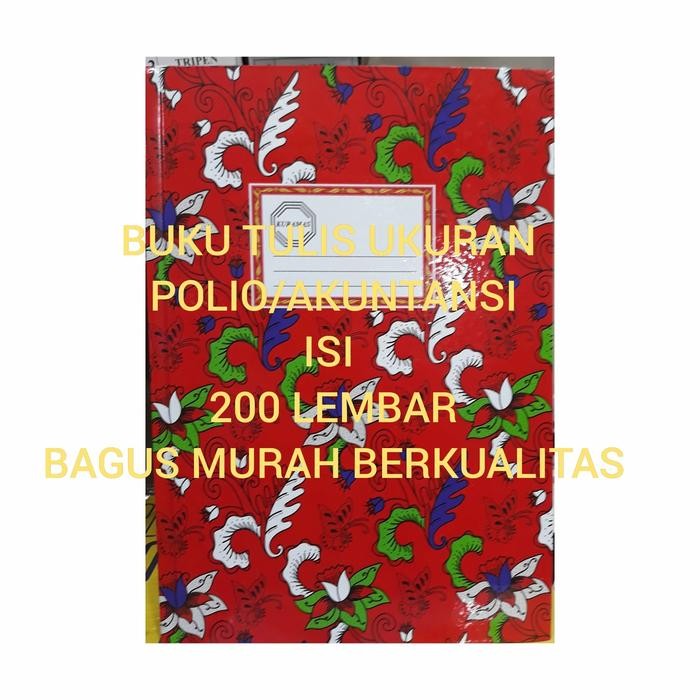 

Buku Tulis Polio/Buku Besar/Buku Tulis Akuntansi Tebal #Gratisongkir