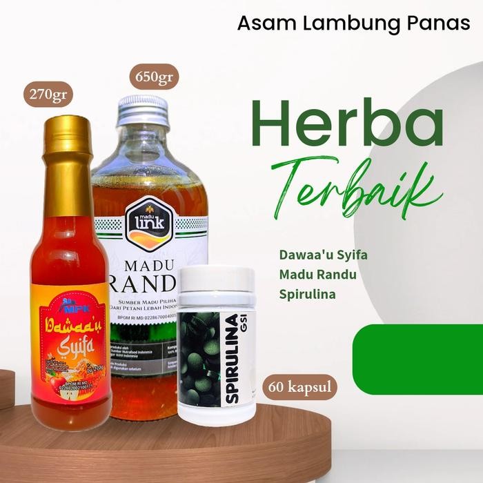 

Paket Dawaa'u Syifa Madu dan Spirulina 3 in 1