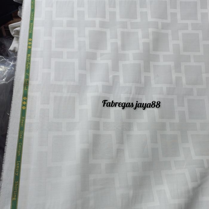 kain kemeja putih 100% katun by soktas monti giza cotton