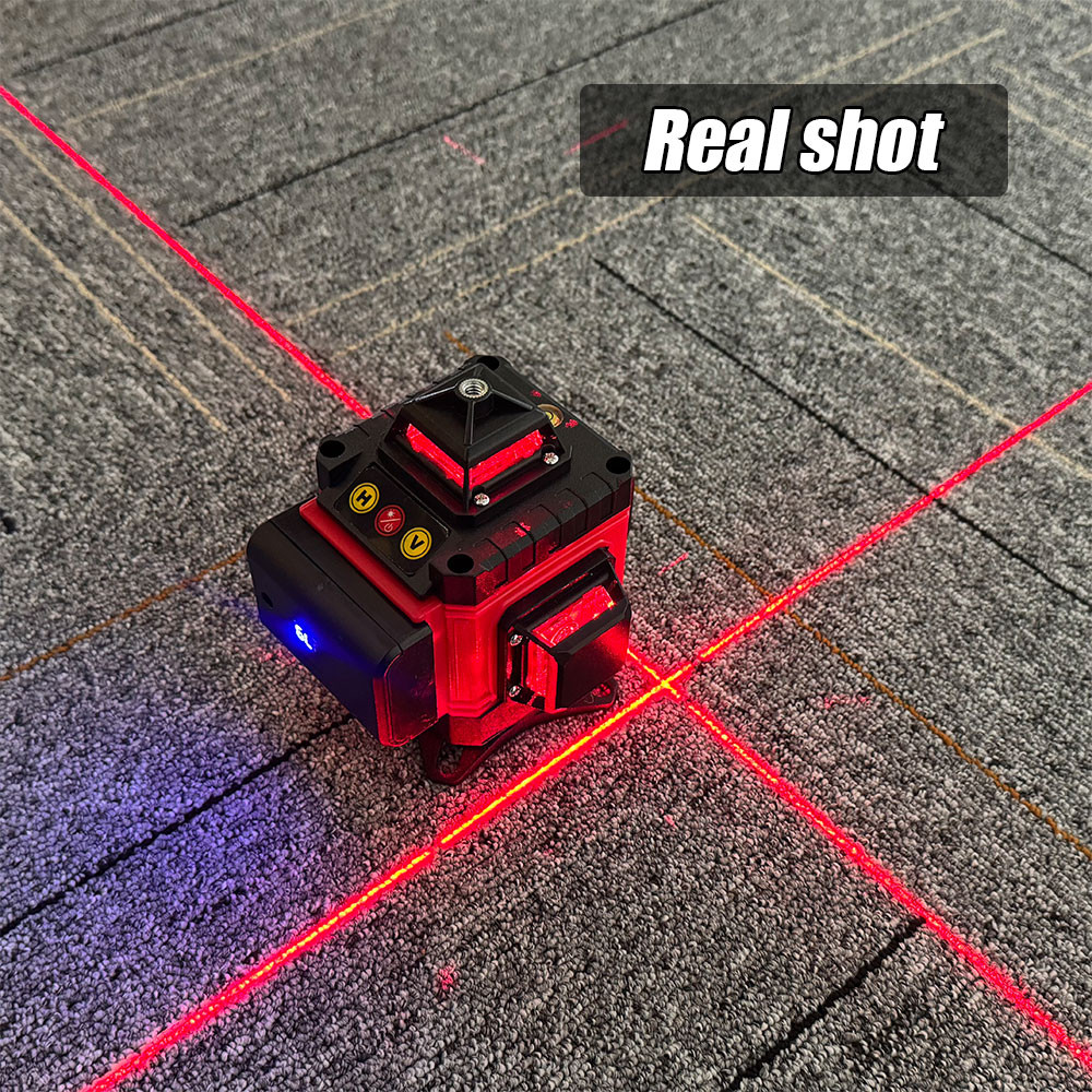 Laser Level 16 Line Laser Professional Level Red Line Auto Leveling 360 Degree Auto Leveling