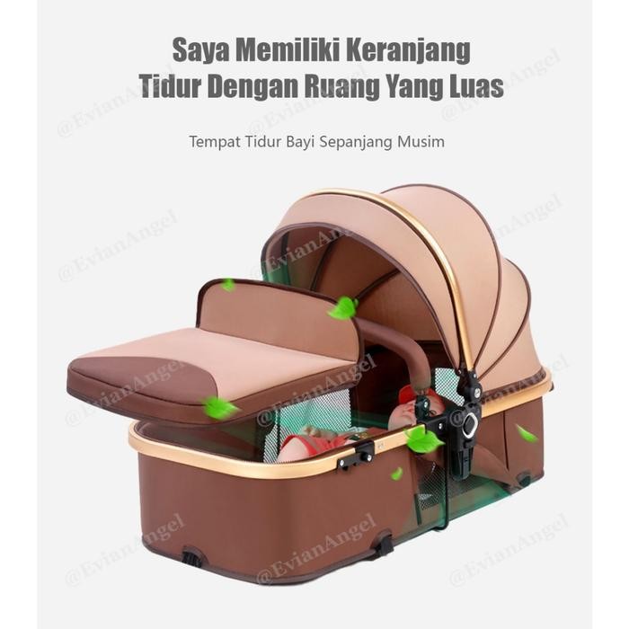 Stroller Baby Lipat Kereta Dorong Bayi Newborn 0-3 Tahun Baby Stroller Bayi Lipat Travelling