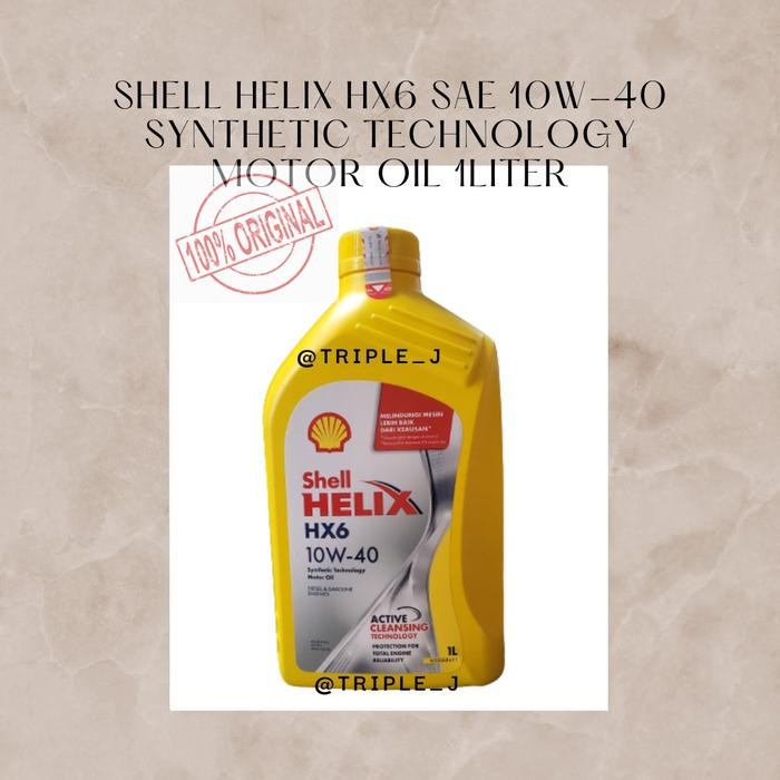 Shell Helix Hx6 Sae 10W-40 1 Liter Original Shell