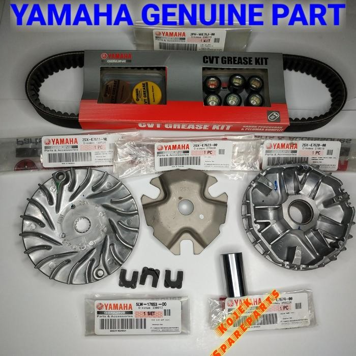 Paket CVT Mio M3 - Mio Z - Mio S Original Yamaha vanbelt rumah roller