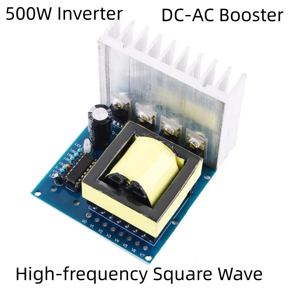 Modul Inverter 500W DC12V Ke AC220V-380V Papan Booster Modul Daya Transformator Inverter Gelombang P