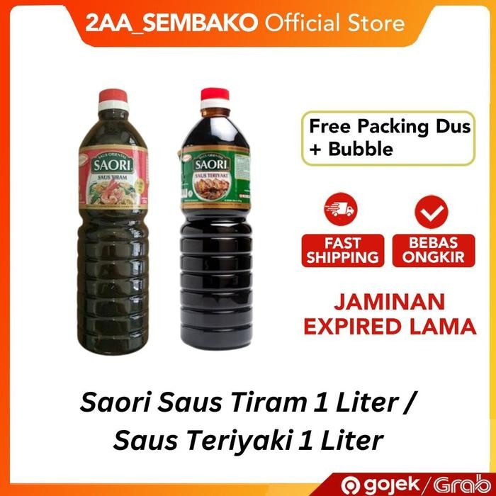 

Terbaru Saori Saus Tiram Oyster Sauce / Saus Teriyaki Saus Oriental 1 Liter Ready