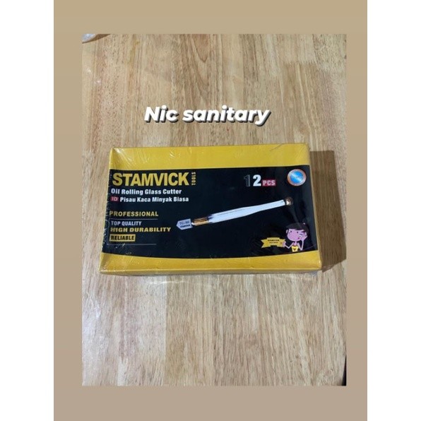pisau piso potong kaca STAMVICK / alat pemotong kaca STAMVICK