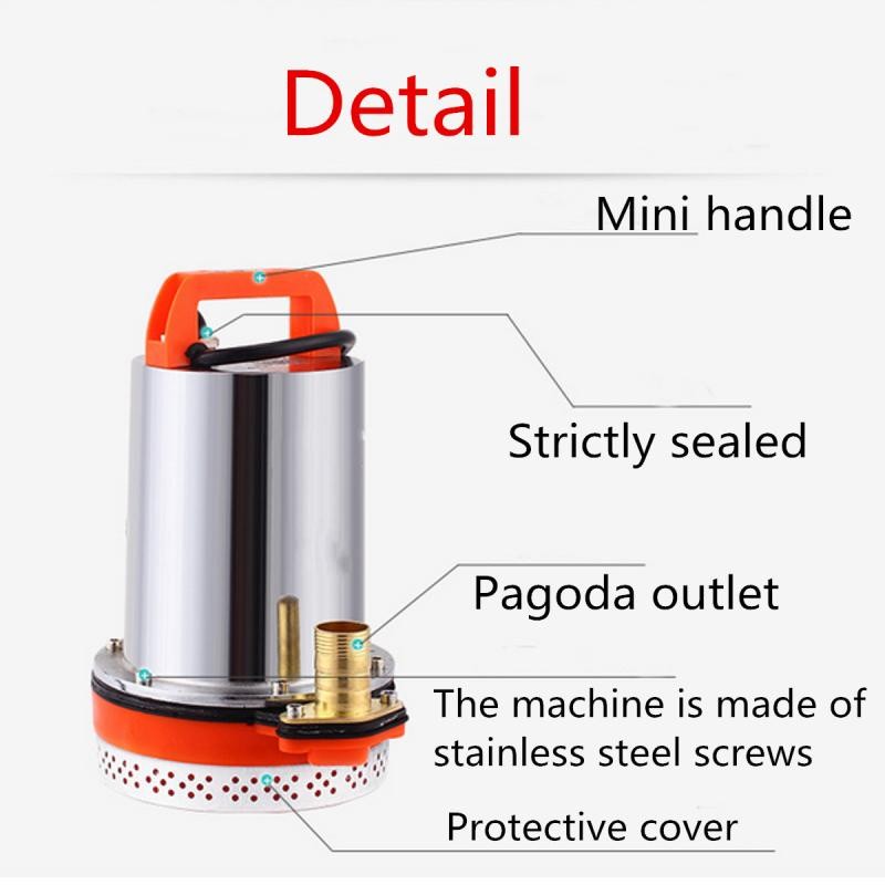 Mesin Pompa Air Kolam Celup Submersible Water Pump Air Celup Pompa Air Celup DC12V