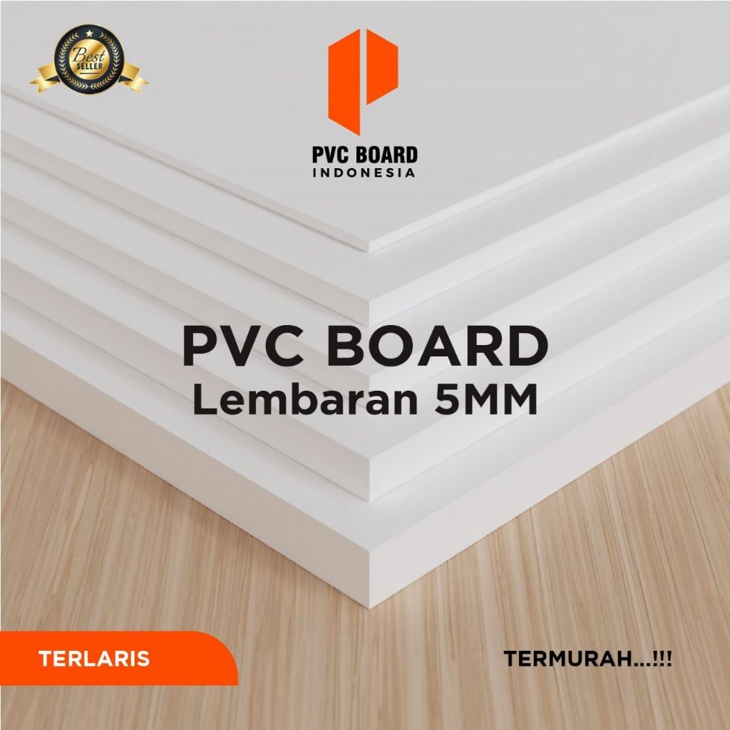 PVC Board Lembaran 5mm Ukuran 122x244cm PVC Foam Board