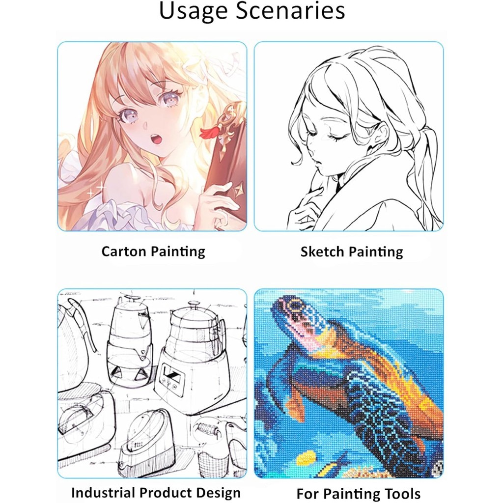 F4 Digital Graphics LED Drawing Board Edge Light Box Tracing