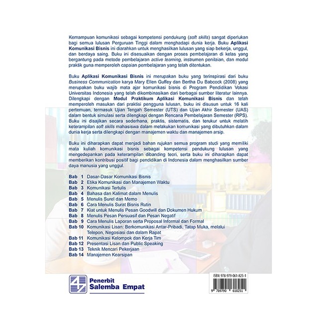 

SALE APLIKASI KOMUNIKASI BISNIS-SRI SUYATNI. SANDRA AULIA ZANNY READY