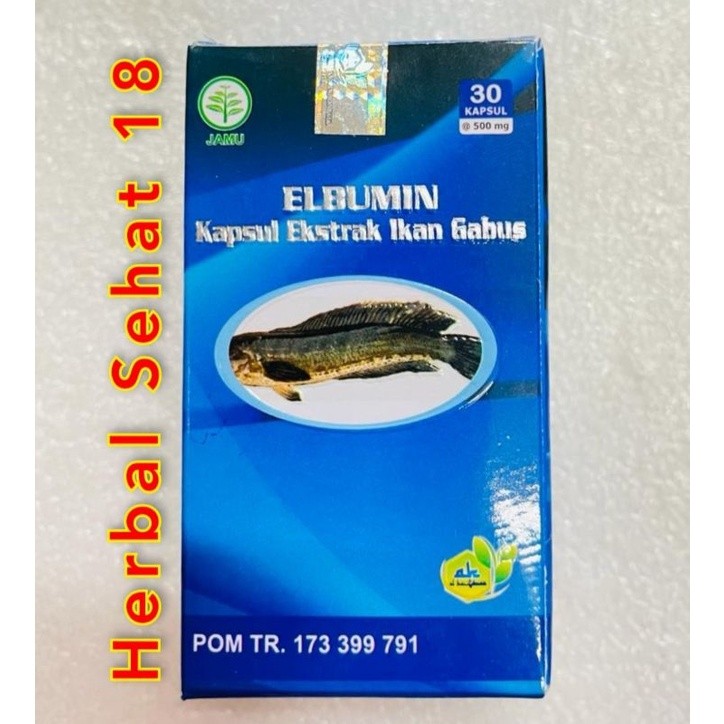 

Elbumin Kapsul Extrak Ikan Gabus 500mg isi 30 kapsul PREMIUM