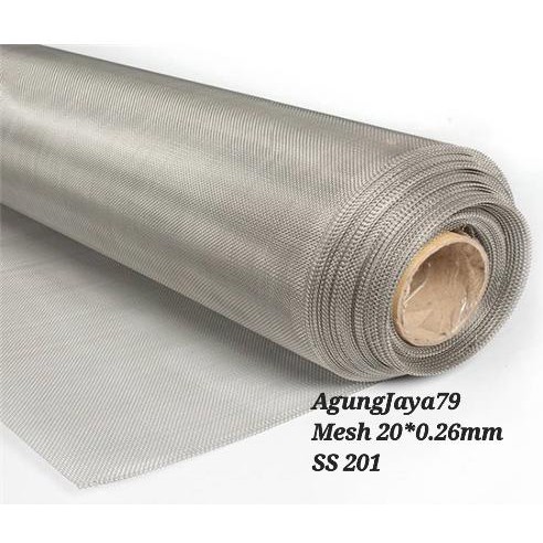 Kawat nyamuk stainless 201 mesh 20*0.26mm wiremesh stainless steel 201