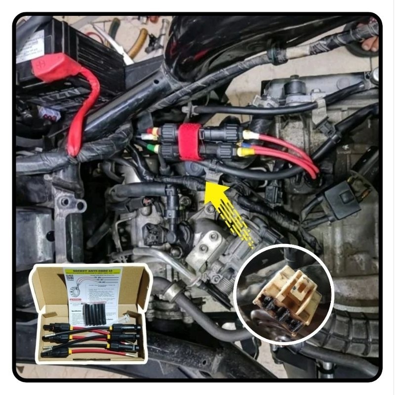 Soket Anti Kode 12 Aerox / Lexi /