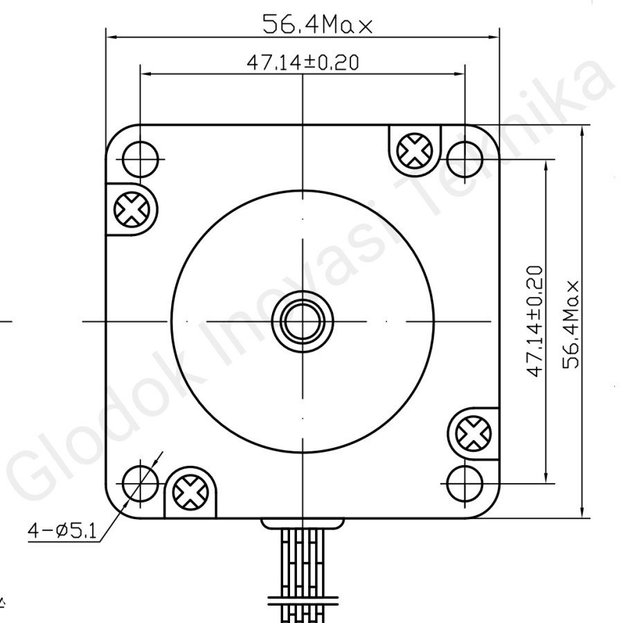 Motor Stepper Stepping 57 Steper NEMA 23 NEMA23 Bipolar 2 Phase 85mm