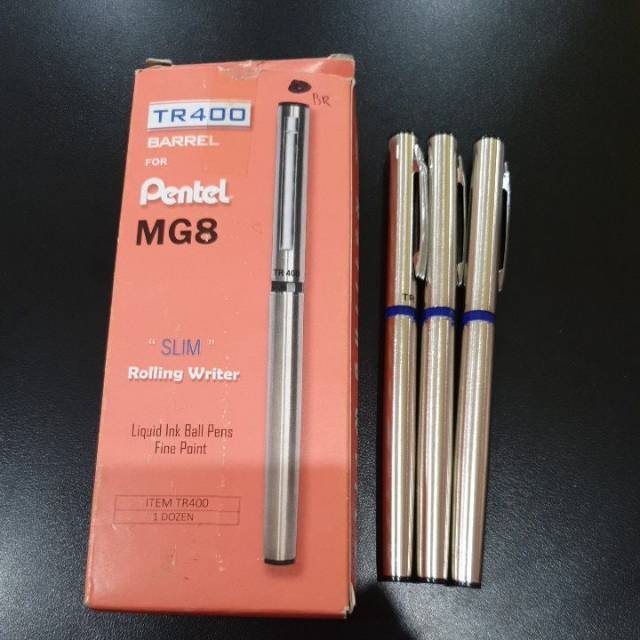 

Pentel Rolling Pen Bolpen Ball Pulpen Pena Tr 400 (Pcs)