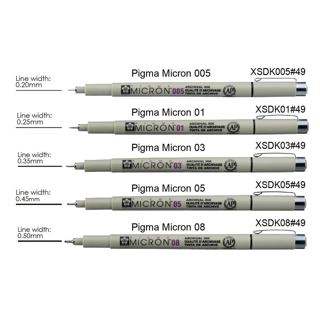 

Sakura Pigma Micron Satuan SEPHIA Drawing Pen Manga Permanent Waterproof Myarts