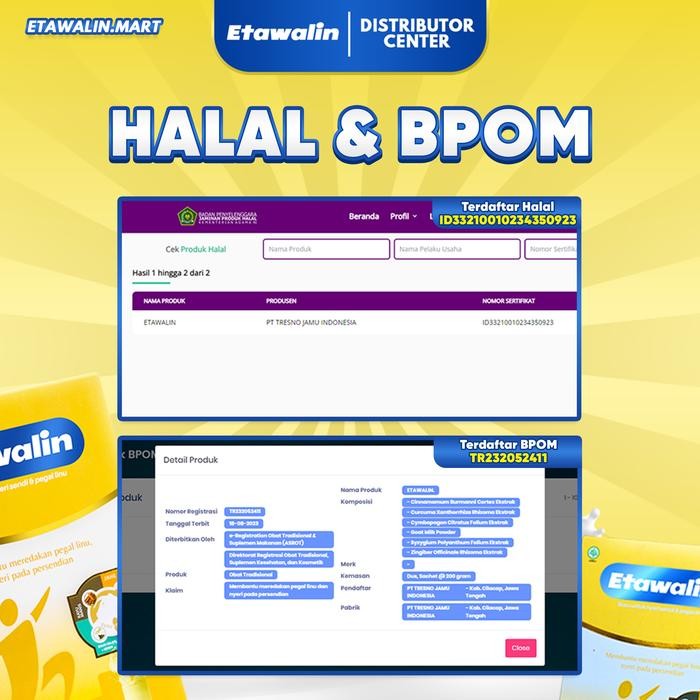 

BARANG TERLARIS [Etawalin 1 Box] - Susu Kambing Etawa BPOM & HALAL dengan 5 Bahan Herbal untuk