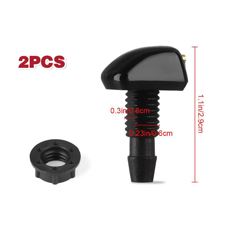 2PCS NOZZLE WIPER UNIVERSAL SEMPROTAN WIPER MOBIL 360 ADJUSTABLE NOZZLE WIPER AVANZA