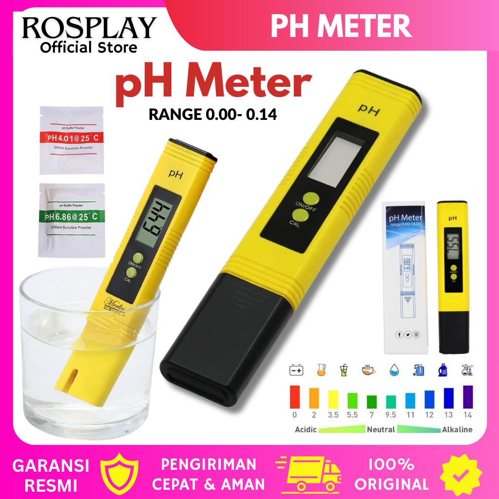 Ph Meter Alat Ukur Air Hidroponik Ph Meter Digital Ph Air Digital Ph