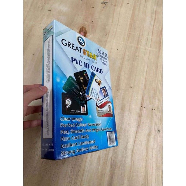 

PVC Id Card /BAHAN ID CARD GREAT STAR PREMIUM 780mic 50 SET