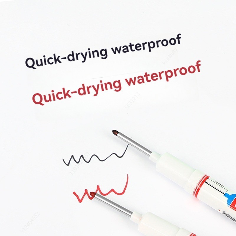 

5pcs Sepidol Marker Putih/Hitam 20mm Spidol Kepala Panjang Nib Marker Penanda Besi/ Kayu Anti Air